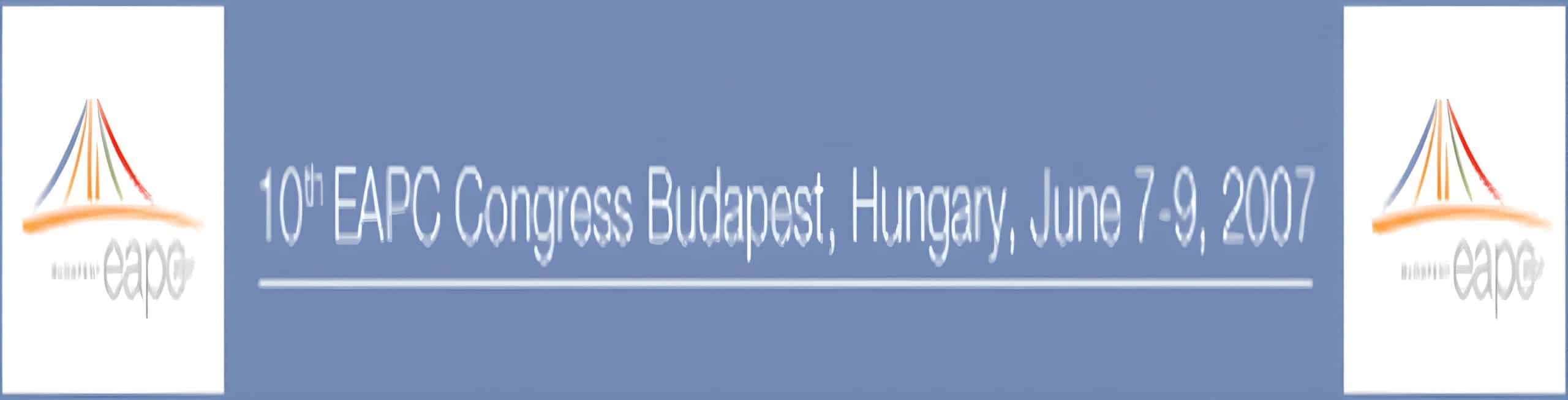 10th EAPC congress budapest, hungary, june 7-9, 2007
