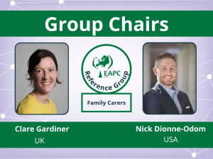 group chairs family carers Clare Gardiner and Nick Dionne-Odom