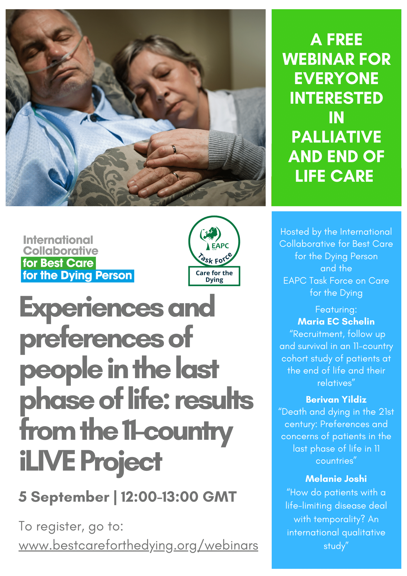 Experiences and preferences of people in the last phase of life: results from the 11-country iLIVE Project