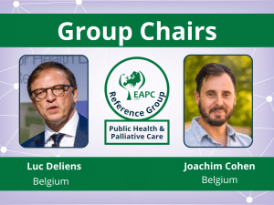 group chairs public health and palliative care Luc Deliens and Joachim Cohen