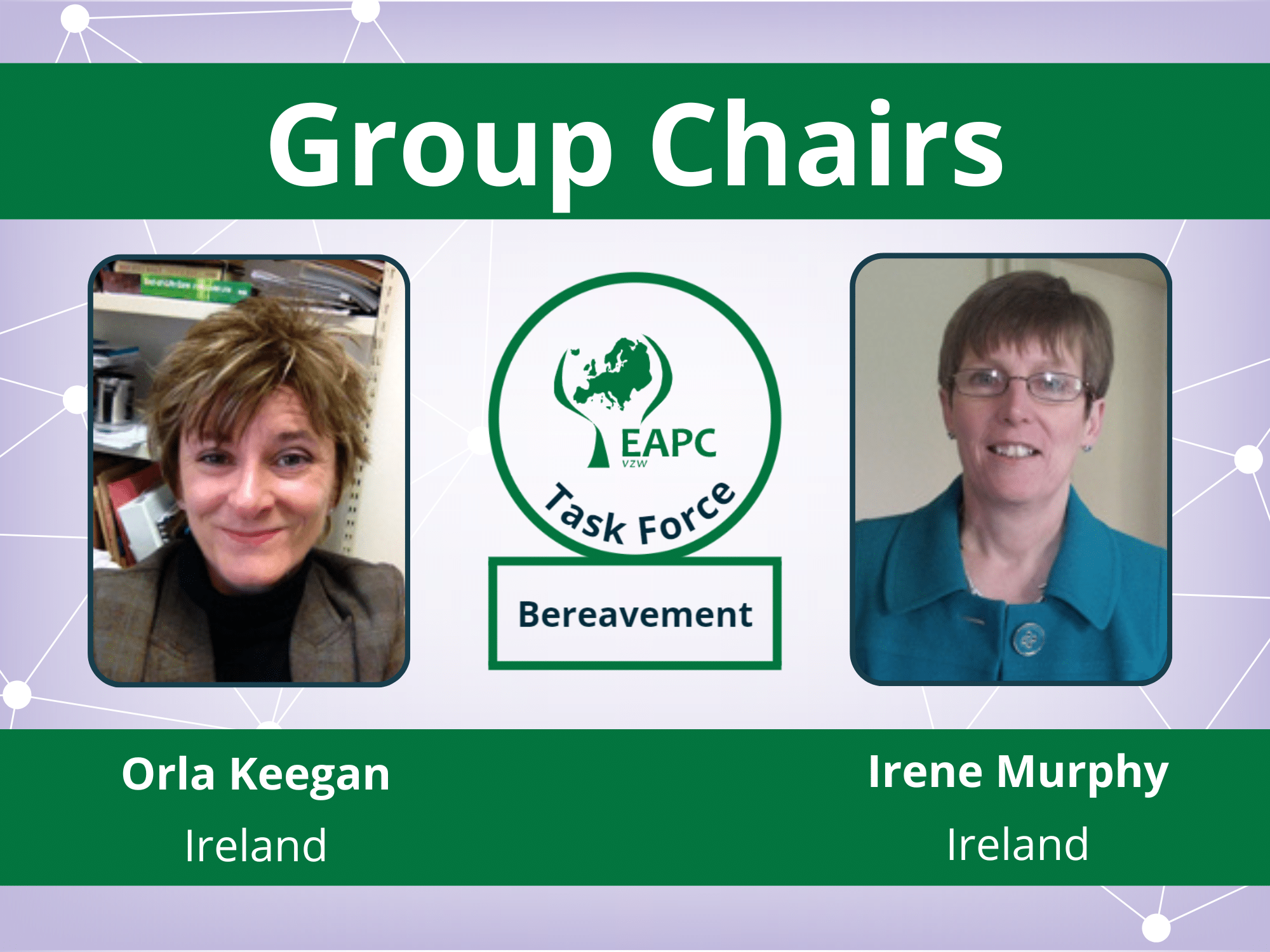 group chairs bereavement Orla Keegan and Irene Murphy