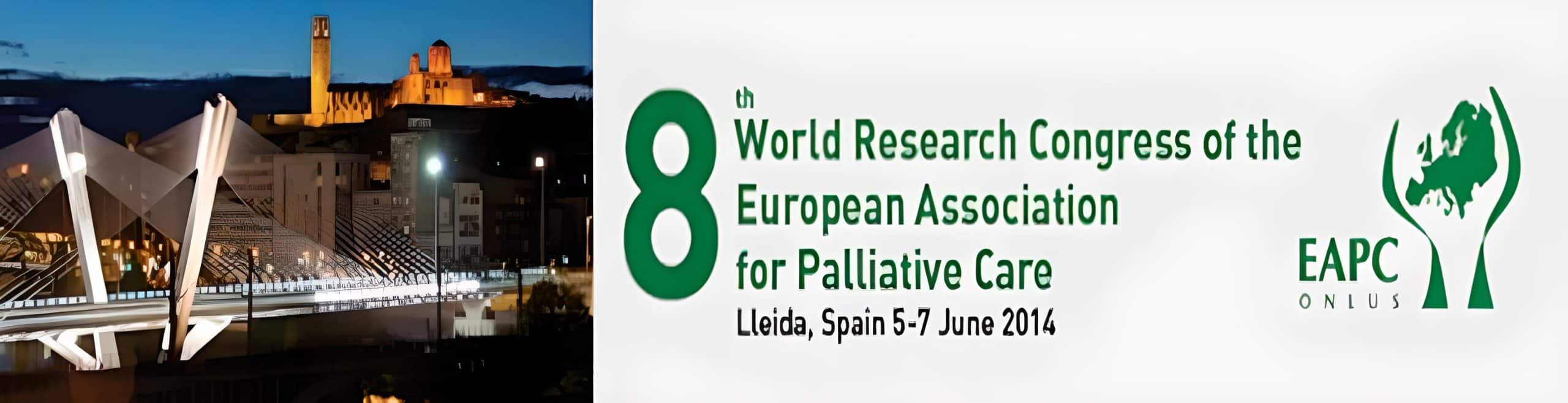banner 8th world research congress of the EAPC Lleida 7-7 June 2014