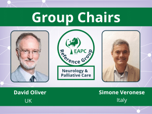 group chairs neurology and palliative care David Oliver and Simone Veronese