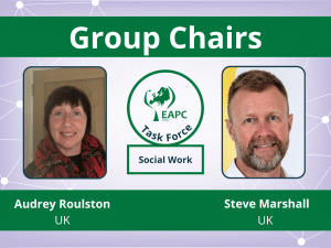 group chairs social work Audrey Roulston and Steve Marshall